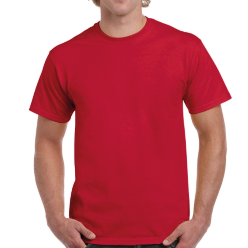 schuintrekken Lijken verschil T-Shirt Heavy Cotton Rood - Ediego Textiles werkkledij en PBM's